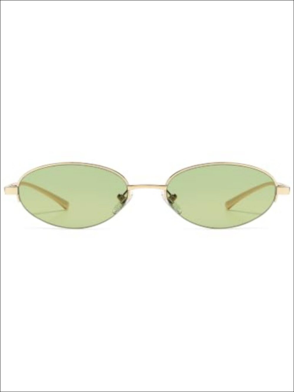 Retro Oval Sunglasses UV400 Metal Frame Full-Frame Unisex Festival Party